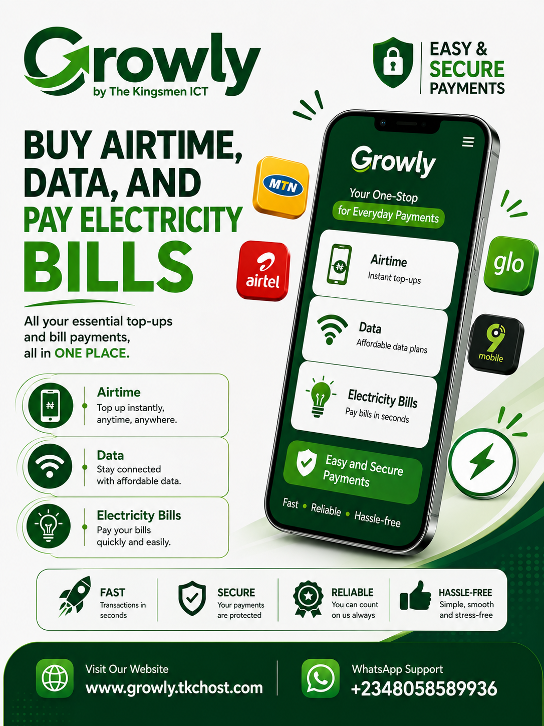 Growly digital services for individuals and businesses in Nigeria